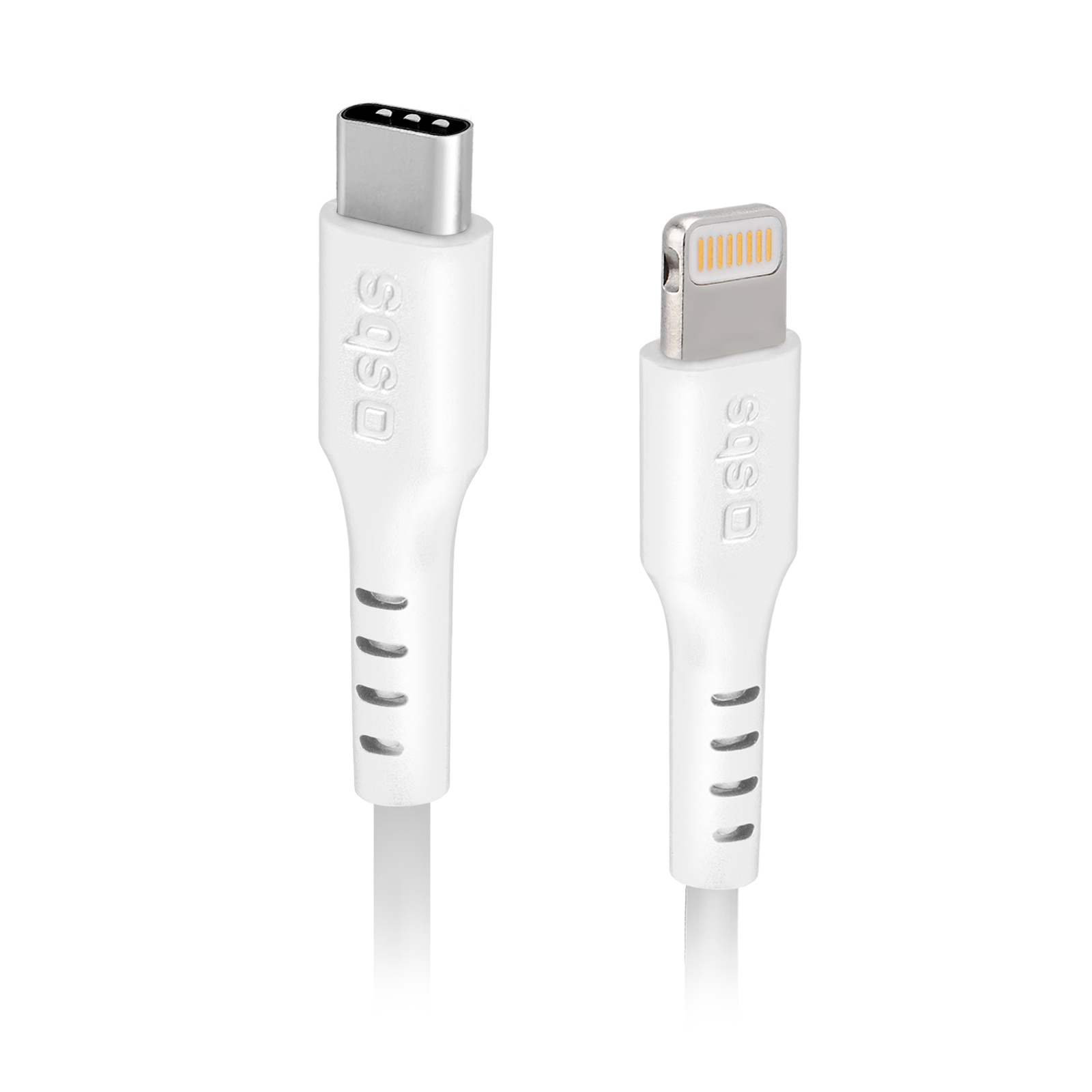 SBS TECABLELIGTC2W USB-C - Lightning Kaabel 2 m - valge