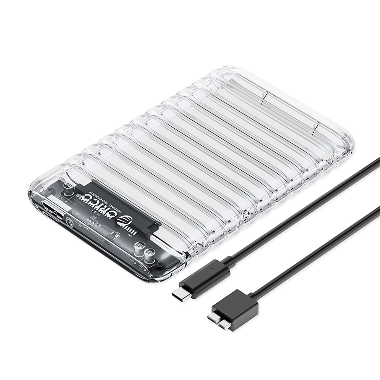 Orico 2139U3-V1 2.5" HDD/SSD USB Micro-B 5Gb/s Disk Drive - Läbipaistev