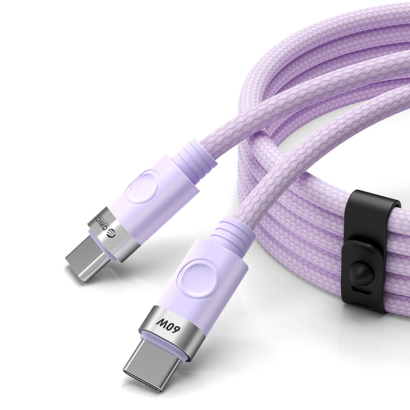 Orico CDX 60W 3A Power Delivery USB-C - USB-C 1m Cable - Purple