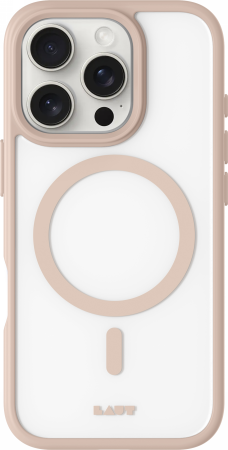 Laut Huex Protect Ümbris with MagSafe jaoks iPhone 16 Pro Max - Läbipaistev Beige