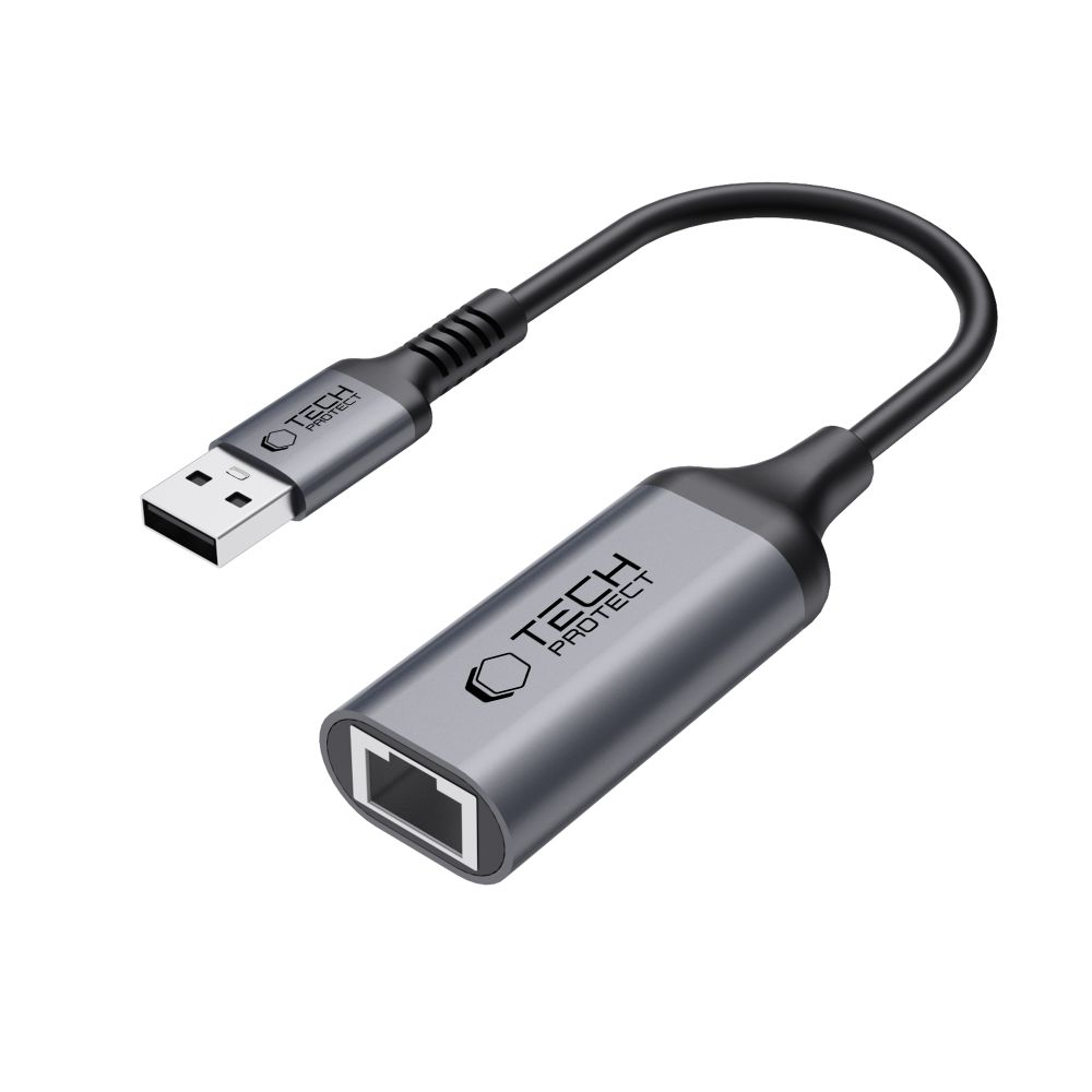 Tech-Protect UltraBoost USB-A 3.0 / Ethernet RJ45 1000Mbps Adapter - must