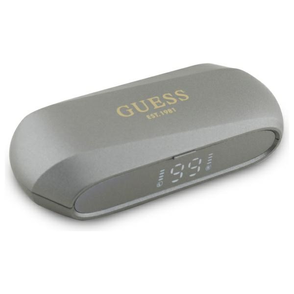 Guess Elongated Metalic Printed Logo Bluetooth TWS Kõrvaklapid + Docking Station - Hall