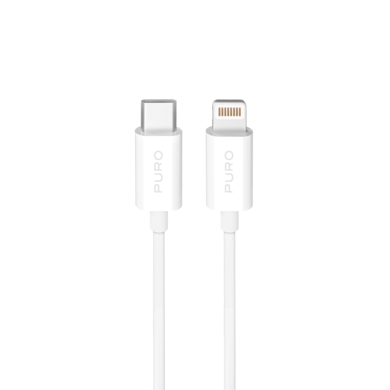 Puro TPE 20W USB-C - Lightning Kaabel 3m - valge