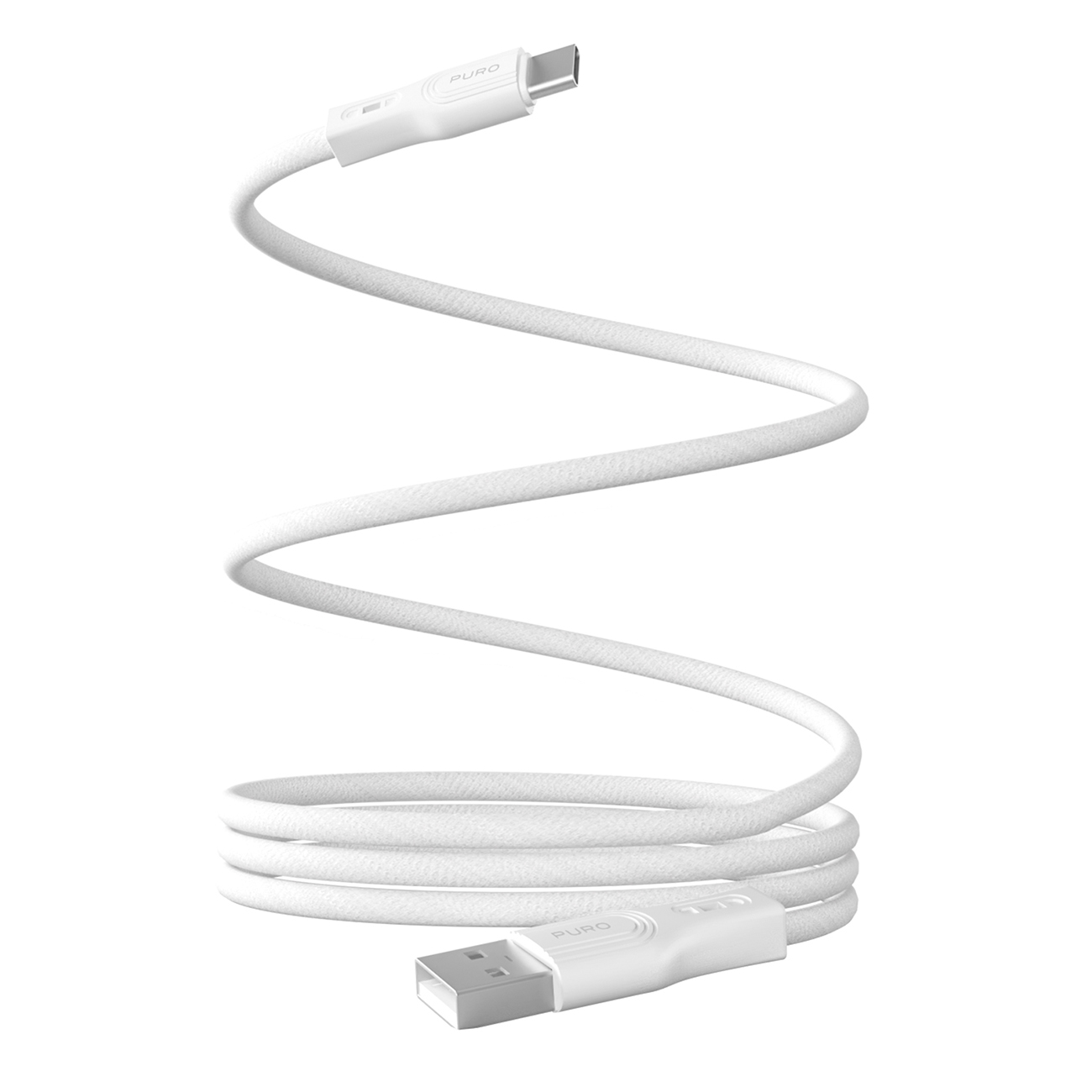 Puro Magnetic 10W Magnetic Kaabel USB-A - USB-C 1m - valge