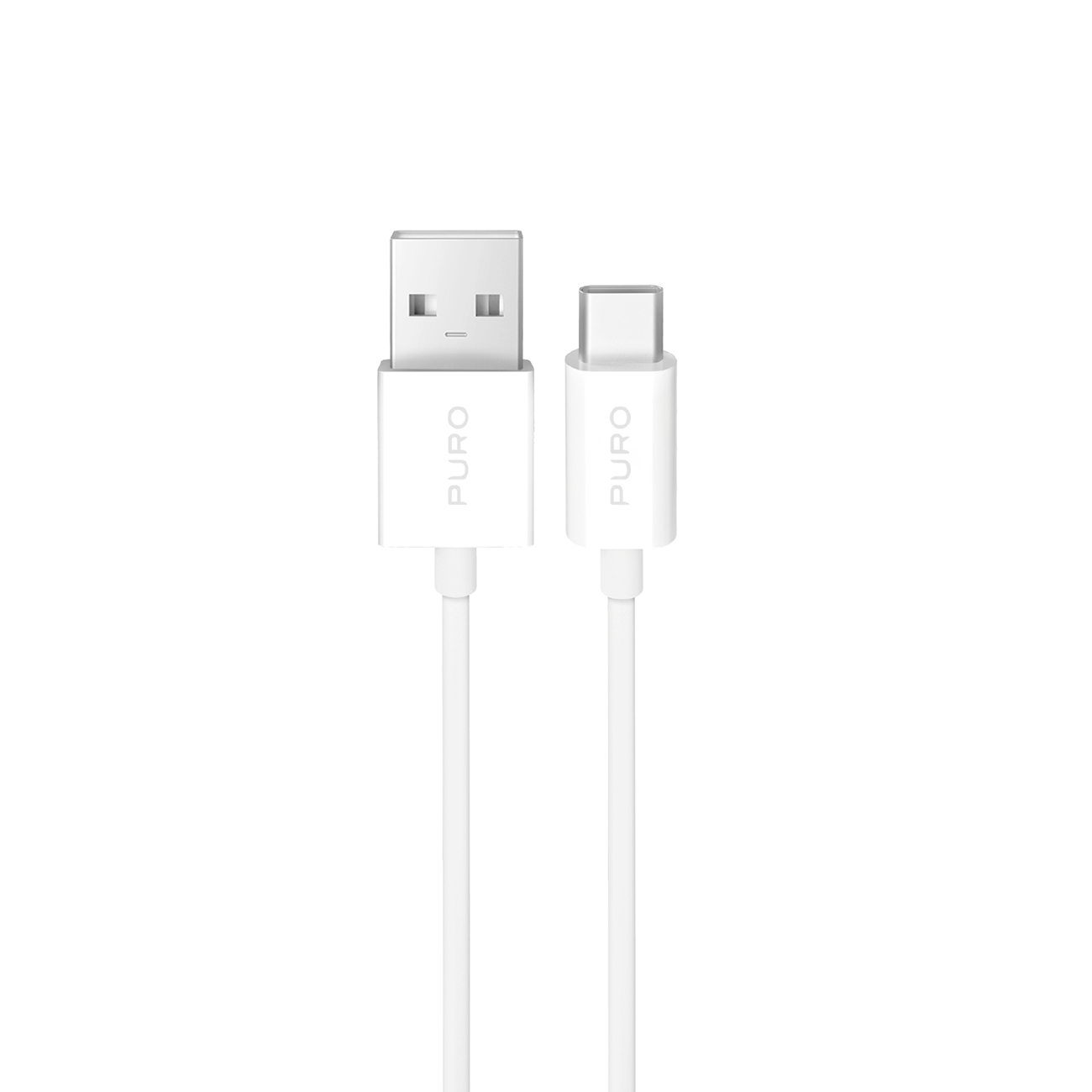 Puro 10W TPE USB-A - USB-C Kaabel 2m - valge