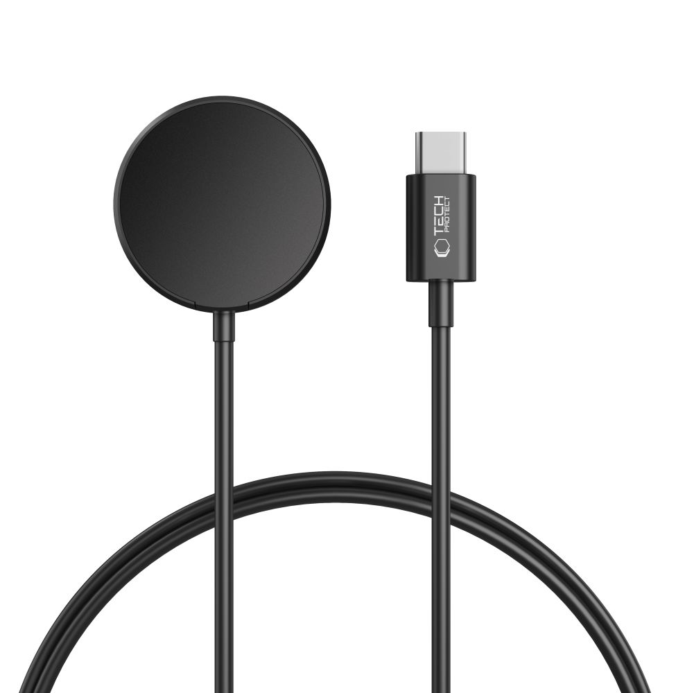Tech-Protect MC03 UltraBoost Induktiivne Laadija jaoks Samsung Galaxy Watch USB-C 100cm - must