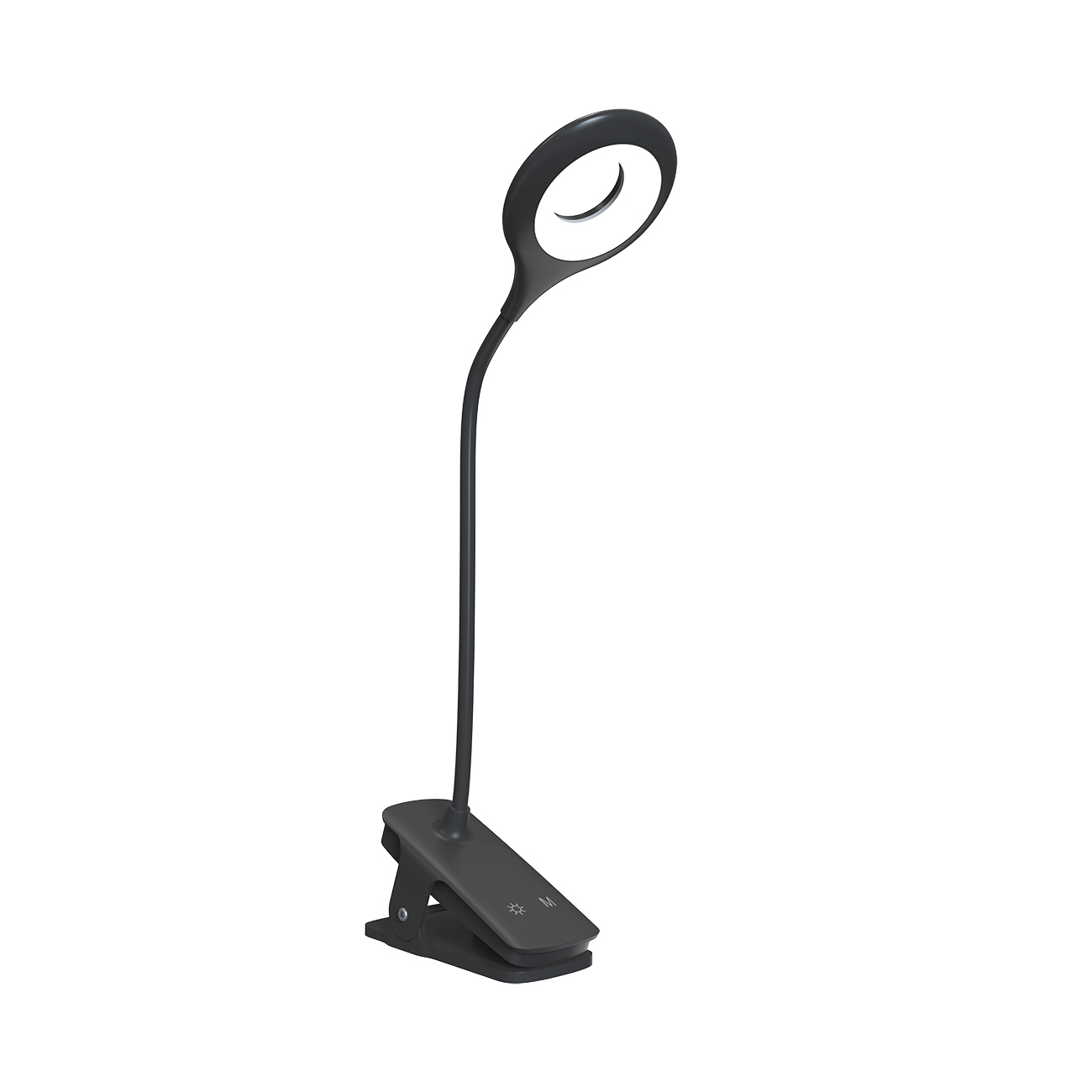 Mini Wozinsky Juhtmevaba LED Reading Lamp koos Klamber + USB-C Kaabel - must