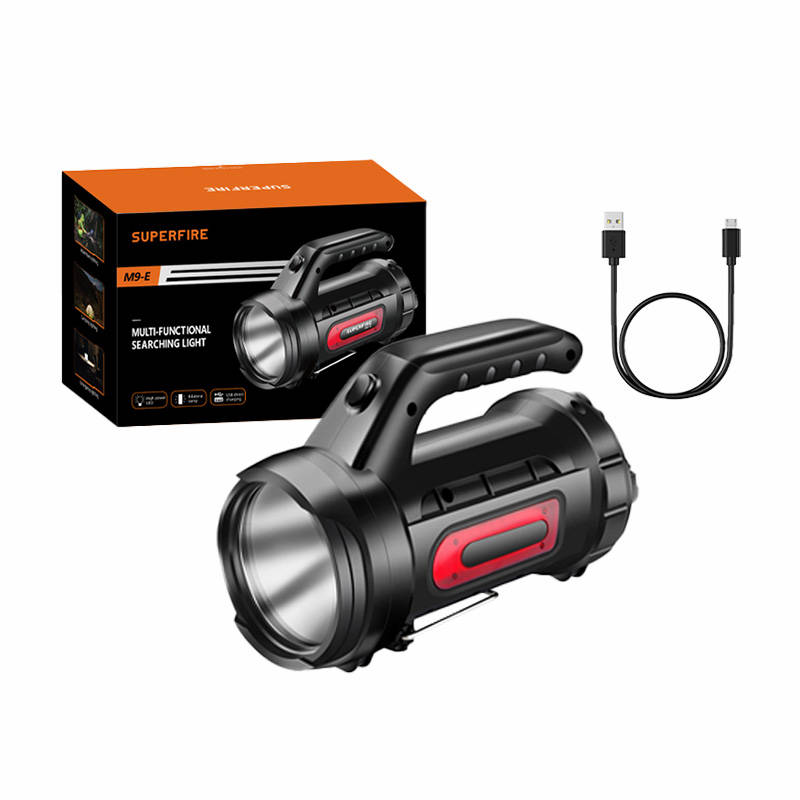 Superfire M9-E searchlight - 900 lm, 473 m, 6000 mAh, 5h operation, akupank