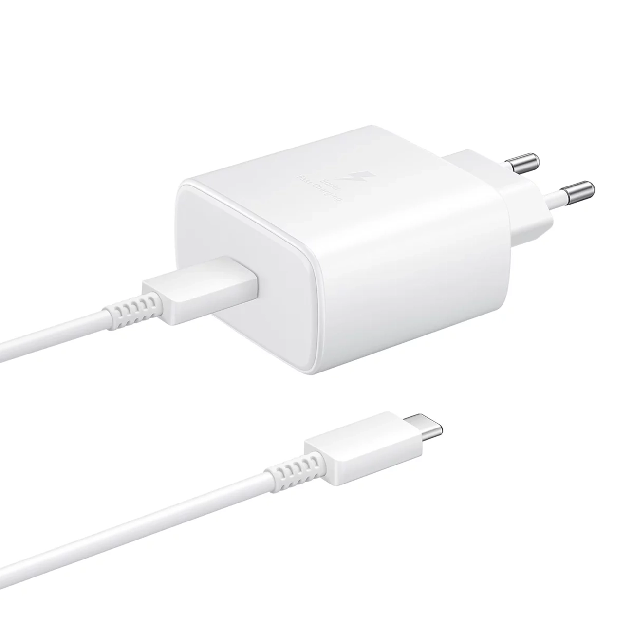 Samsung EP-TA845EWE 45W wall laadija with USB-C kaabel Samsung EP-DW767JWE 45W 1.8m (OOB Bulk - replacement packaging) - valge