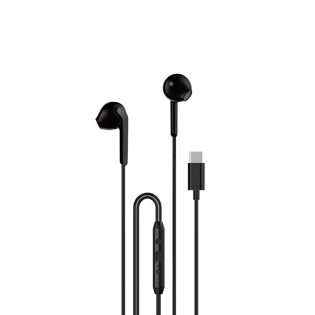 Dudao X3C In-Ear Wired USB-C Kõrvaklapid 1.2m - Must