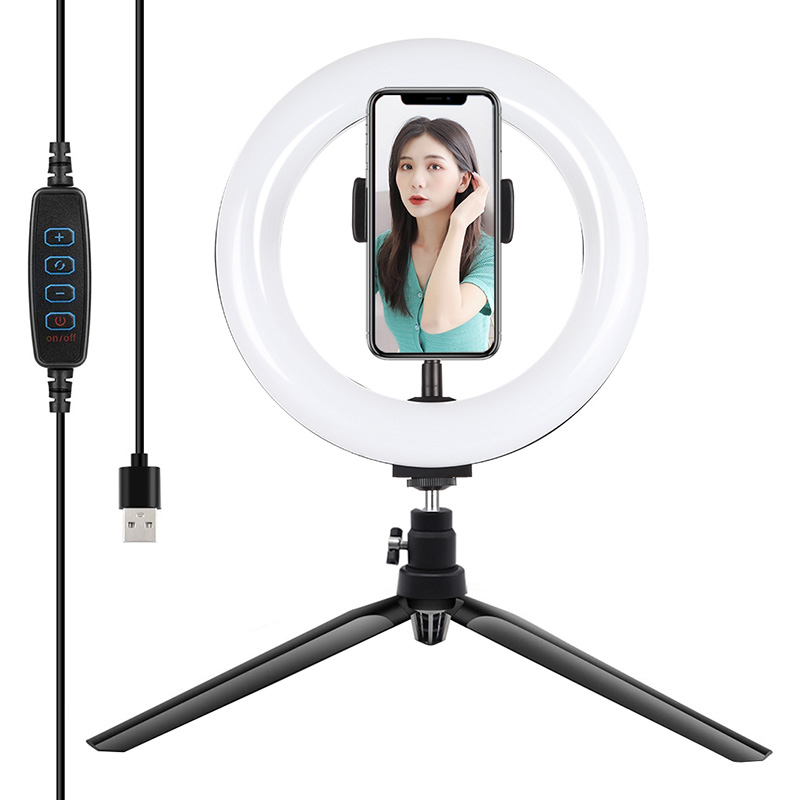 Puluz statiivikinnitus 20 cm LED-rõngaga vlogimiseks PKT3073B