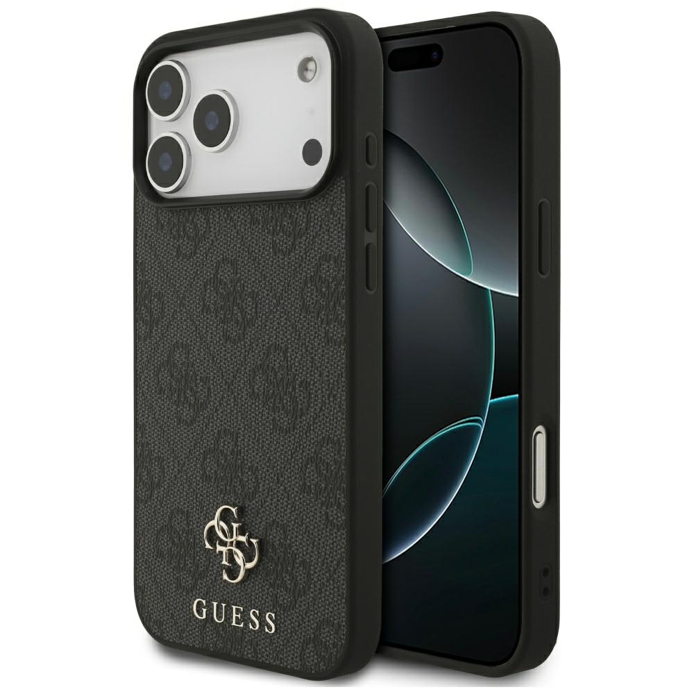Guess 4G Small Classic Logo MagSafe ümbris jaoks iPhone 17 Pro Max - must