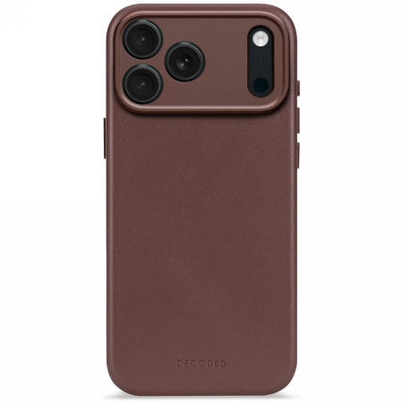 Decoded Leather Backcover ümbris with MagSafe jaoks iPhone 17 Pro - brown