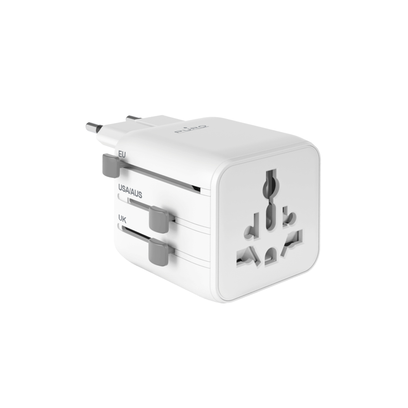 Puro Universal Travel Adapter - Valge