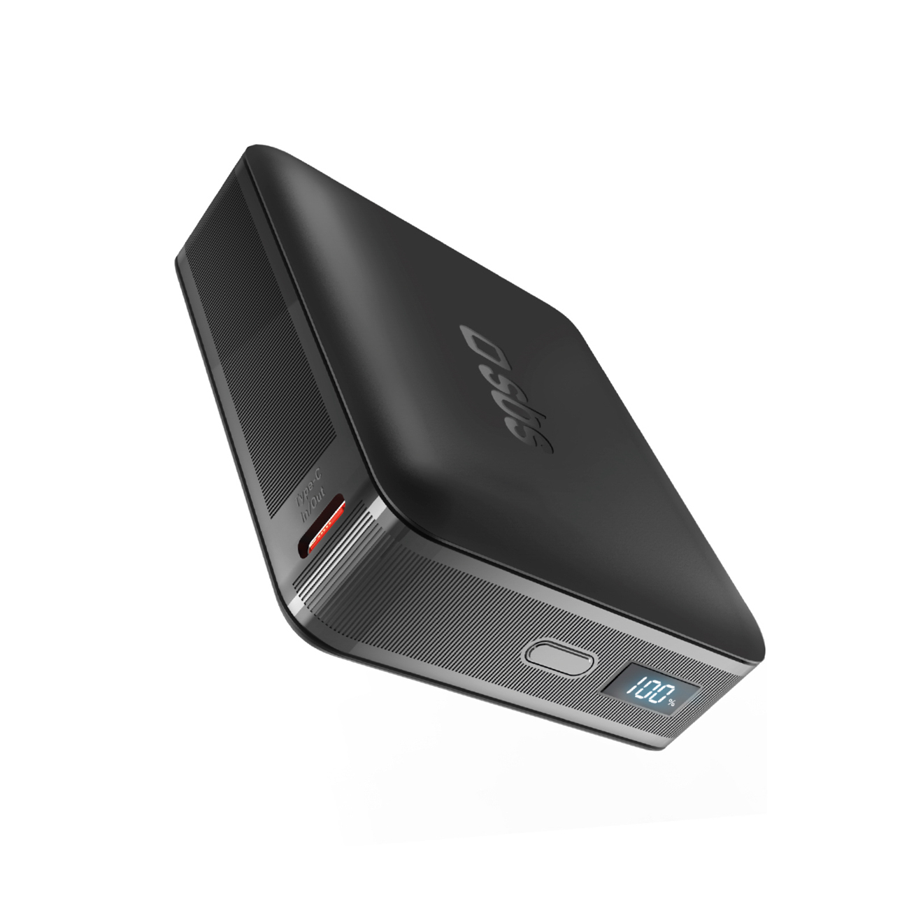 SBS HD 65W 20000mAh USB-C Akupank with LCD Display - must