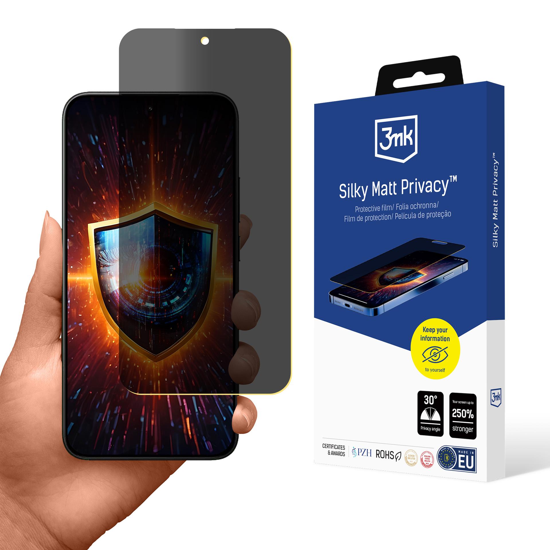 3mk Silky Matt Privacy Privacy Ekraanikaitse jaoks Xiaomi 15T 5G