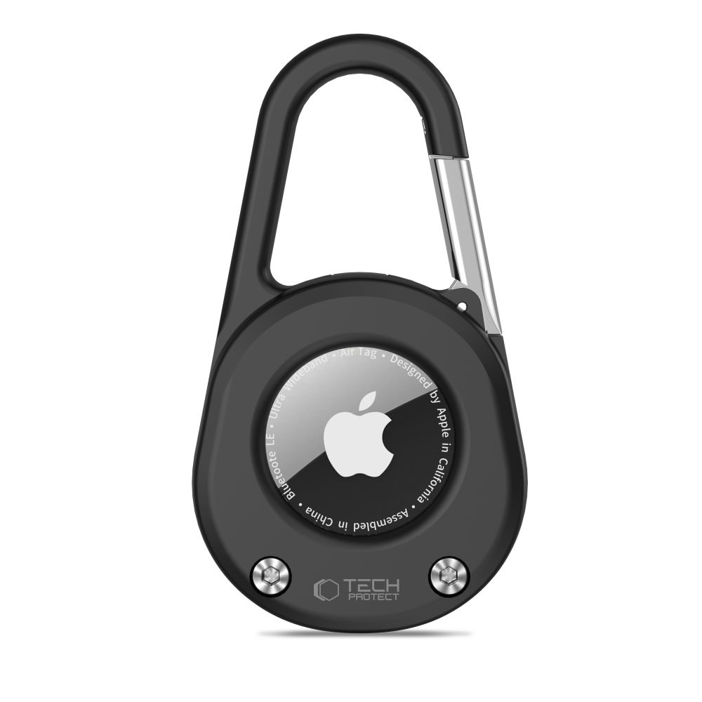 Tech-Protect Slidelock Carabiner Keychain Ümbris jaoks Apple AirTag 1/2 - must