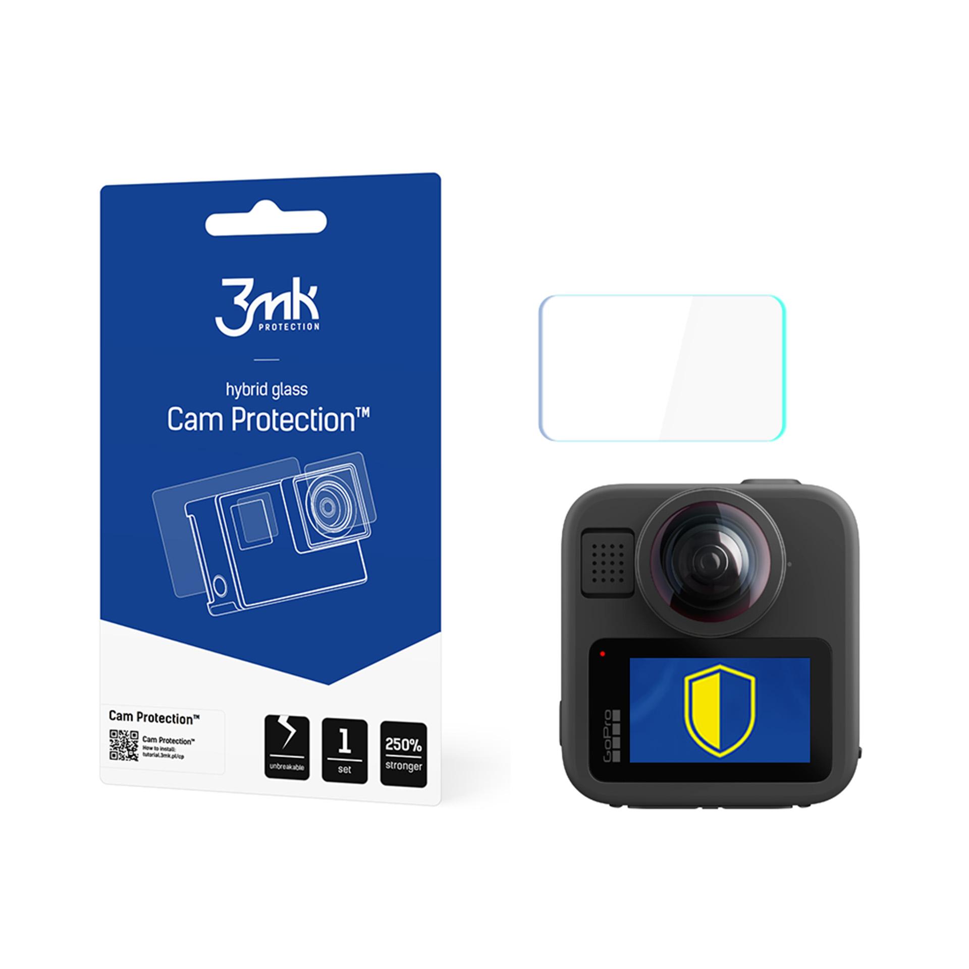 3mk Cam Protection Glass jaoks GoPro Max 2