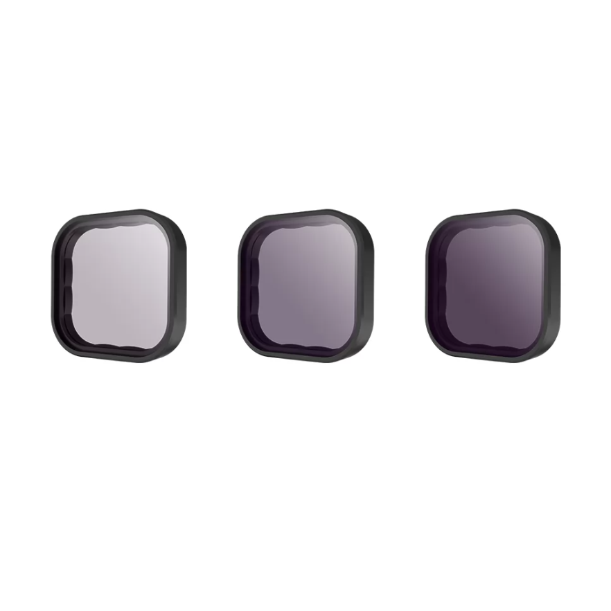 Telesin 8/16/32 ND filter set jaoks GoPro Hero 9 / Hero 10 / Hero 11 / Hero 12 / Mini (GP-FLT-902)