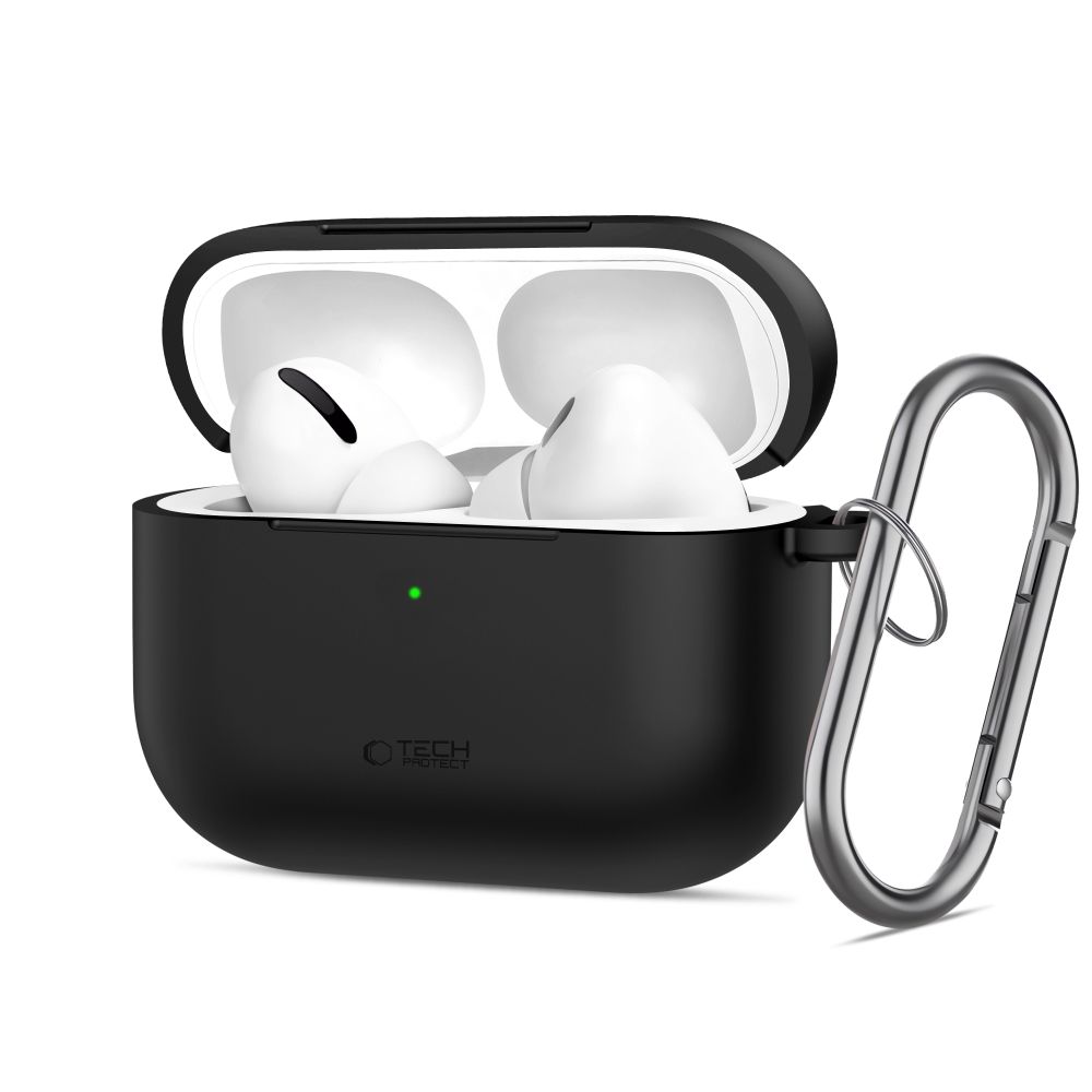 Tech-Protect Silicone Hook Ümbris jaoks AirPods Pro 3 - Must