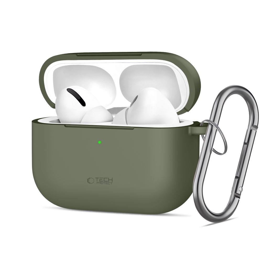 Tech-Protect Silicone Hook Ümbris jaoks AirPods Pro - Olive