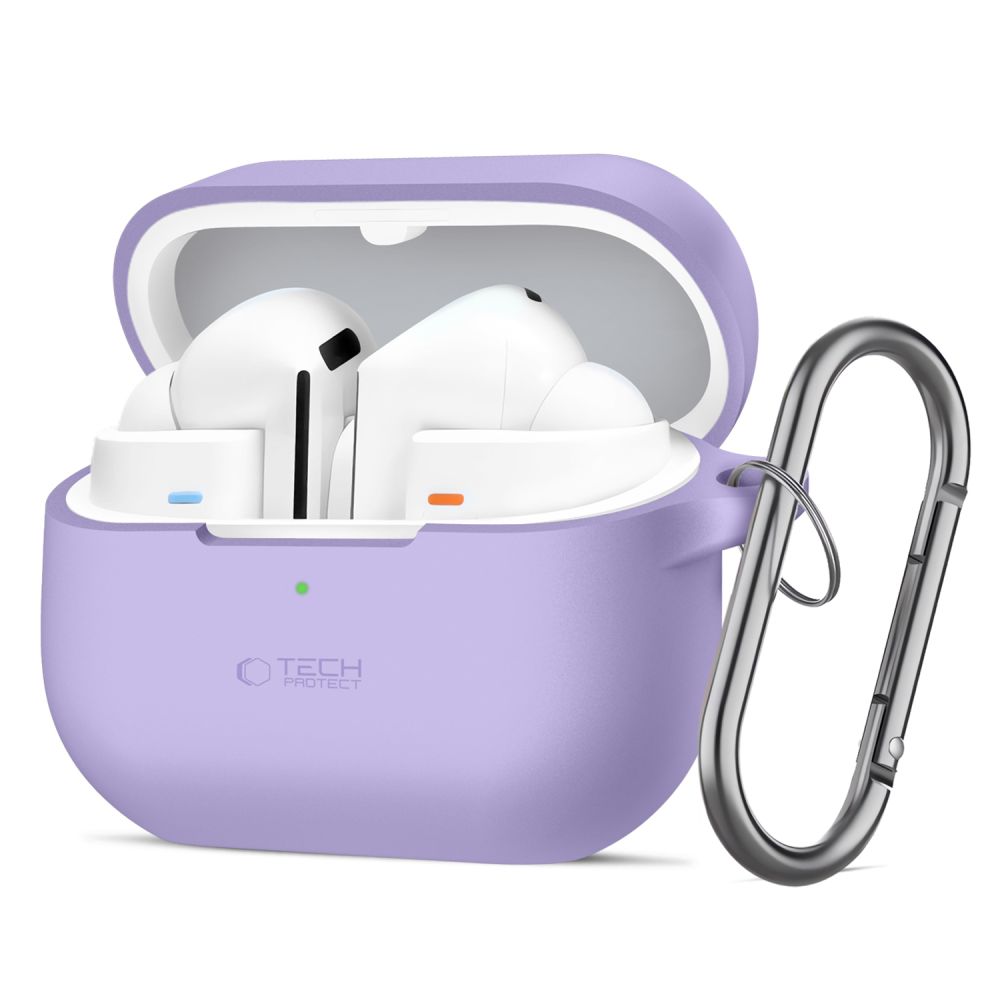Tech-Protect Silicone Hook Ümbris jaoks Samsung Galaxy Buds 3 / 3 FE / 3 Pro - Purple