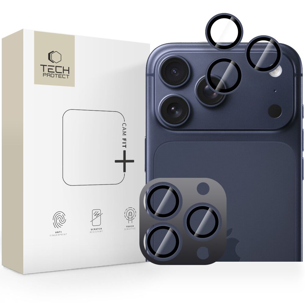 Tech-Protect Camring Fit+ Camera Cover jaoks iPhone 14 Pro / Max / 15 Pro / Max / 16 Pro / Max / 17 Pro / Max - sinine