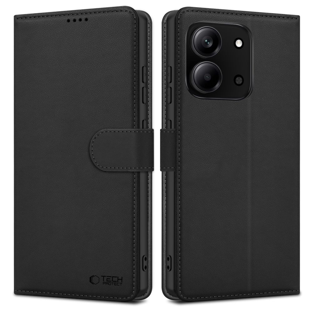 Tech-Protect Wallet Ümbris jaoks Xiaomi Redmi 15C 173mm / Poco 85C 173mm - must