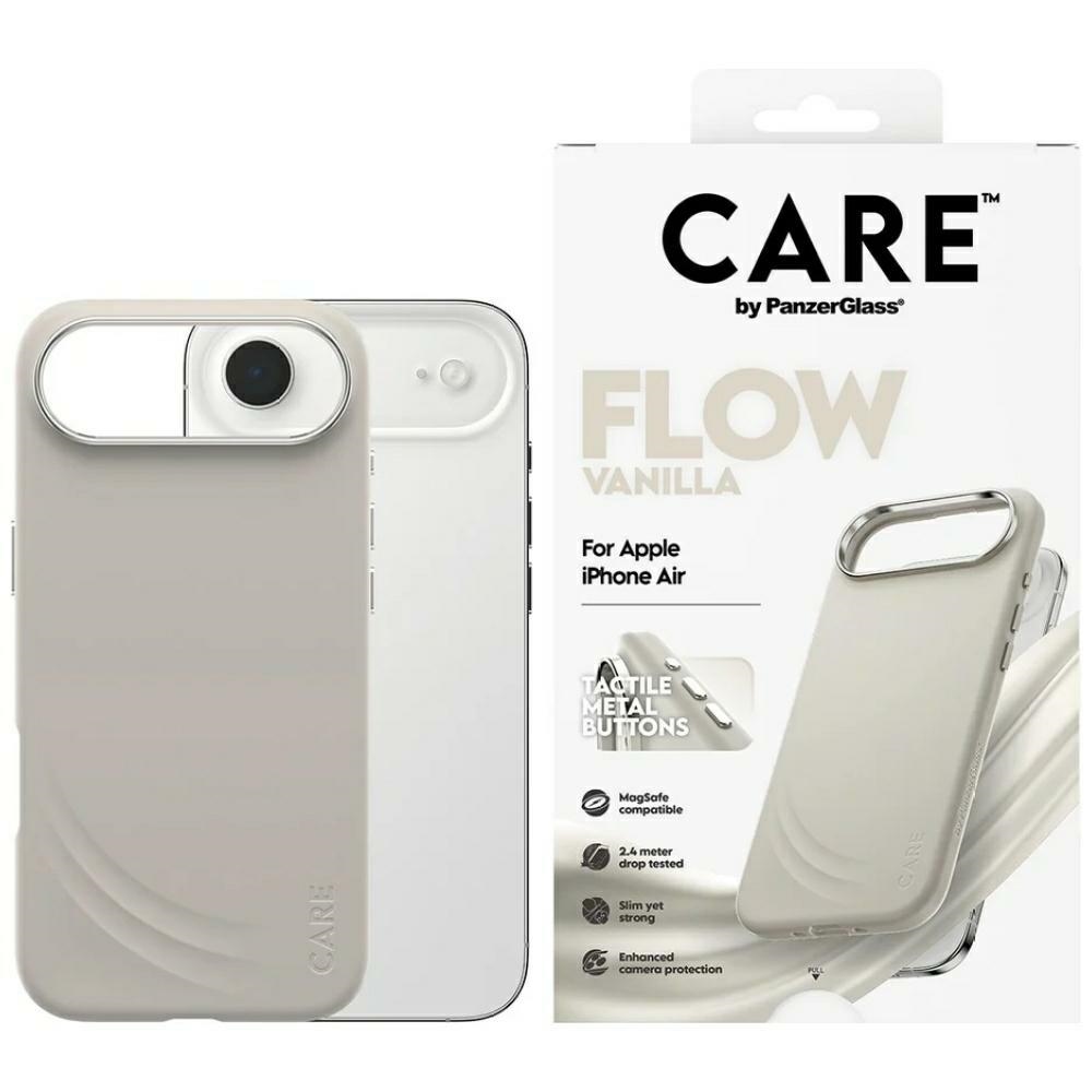 CARE by PanzerGlass FLOW MagSafe Ümbris jaoks iPhone Air - Beige