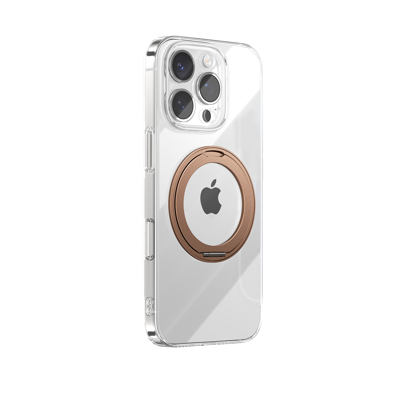 Joyroom JR-16JL6 iPhone 16 Pro Ultra-Thin MagSafe Compatible Ümbris with 360° Ring Alus - kuldne