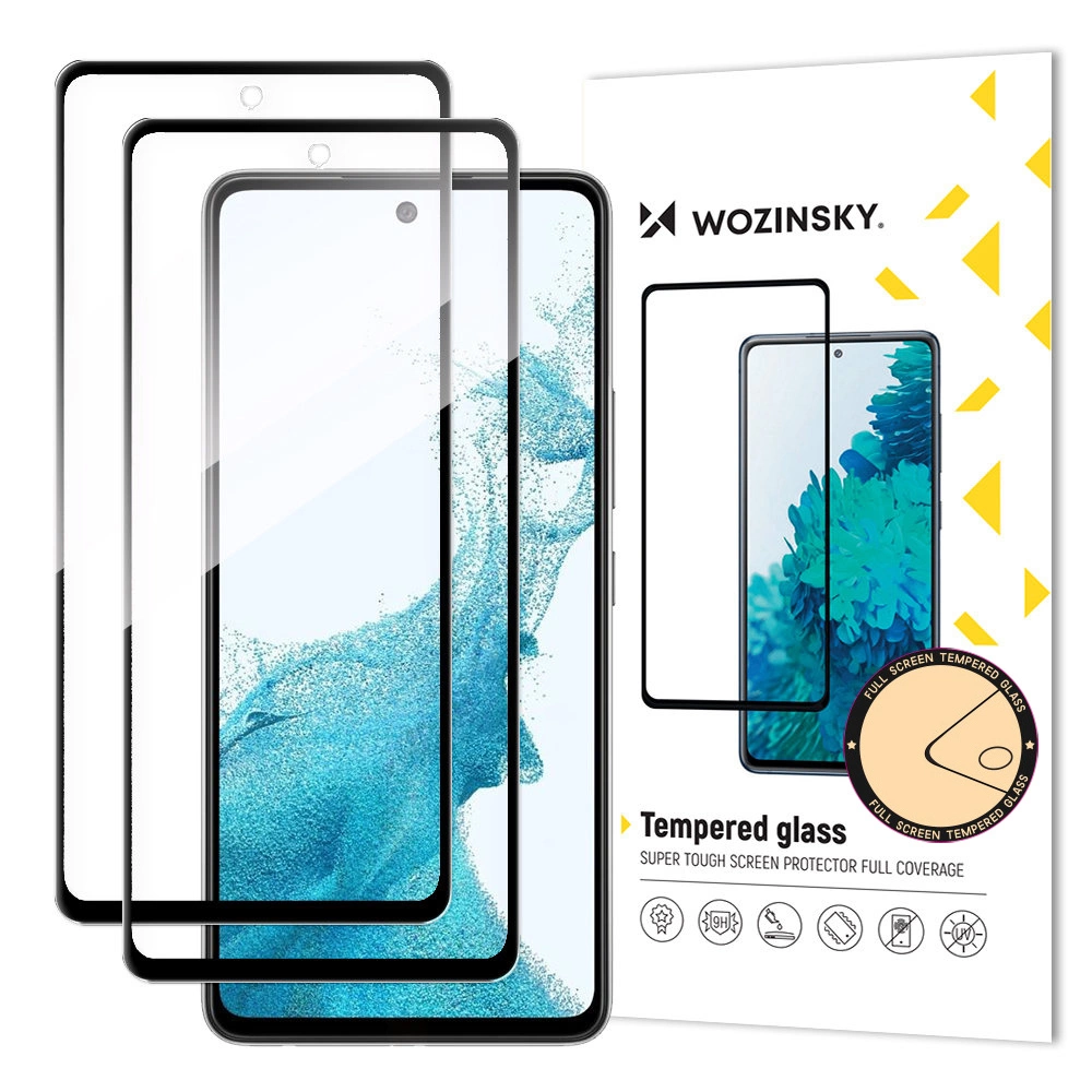 Wozinsky Full Glue Karastatud klaas jaoks Samsung Galaxy A37 Set of 2