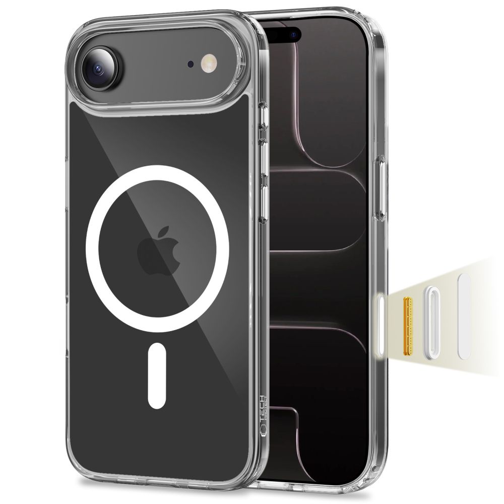 Tech-Protect Flexair Hybrid CC MagSafe Ümbris jaoks iPhone Air - Läbipaistev