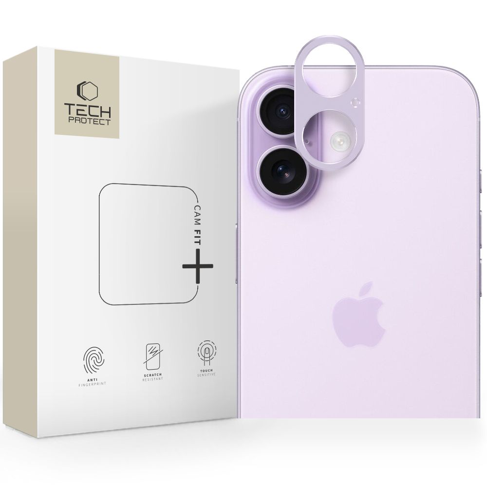 Tech-Protect Camalloy Fit+ Camera Glass jaoks iPhone 17 - Purple