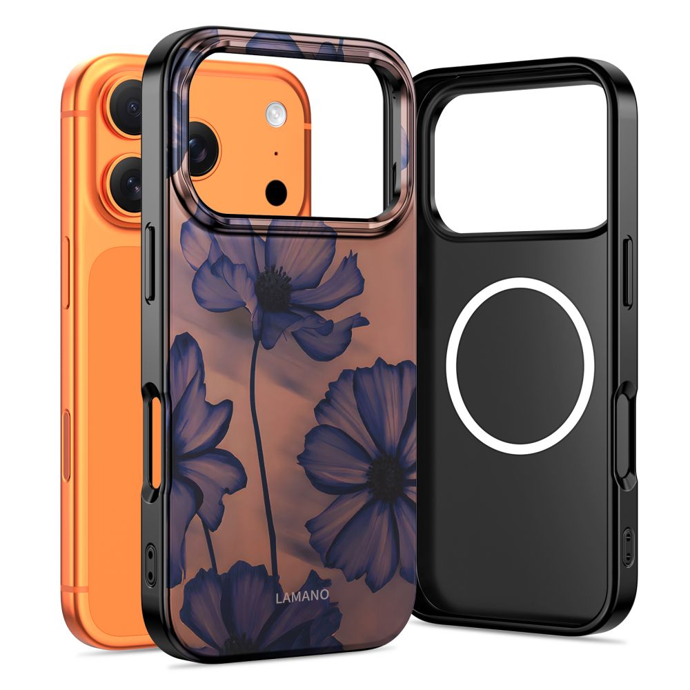 Tech-Protect Lamano MagSafe ümbris jaoks iPhone 17 Pro Max - brown-purple