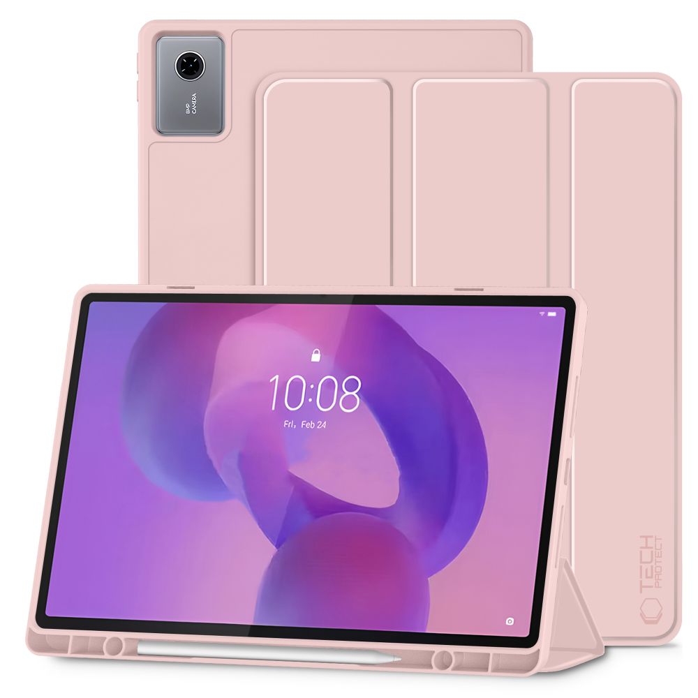 TechProtect SmartÜmbris Pen Ümbris jaoks Lenovo Idea Tab Plus 12.1 TB-361 - roosa