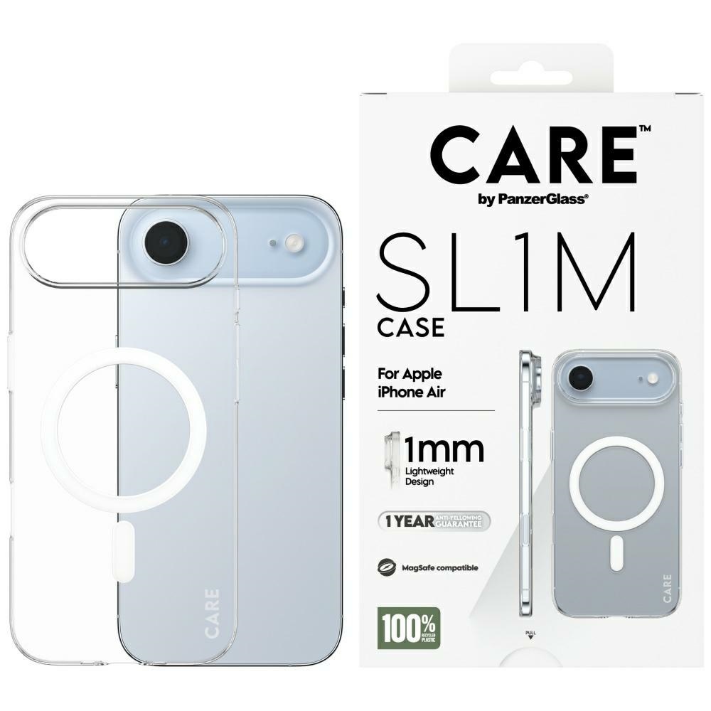 CARE by PanzerGlass SL1M MagSafe Ümbris jaoks iPhone Air - Läbipaistev