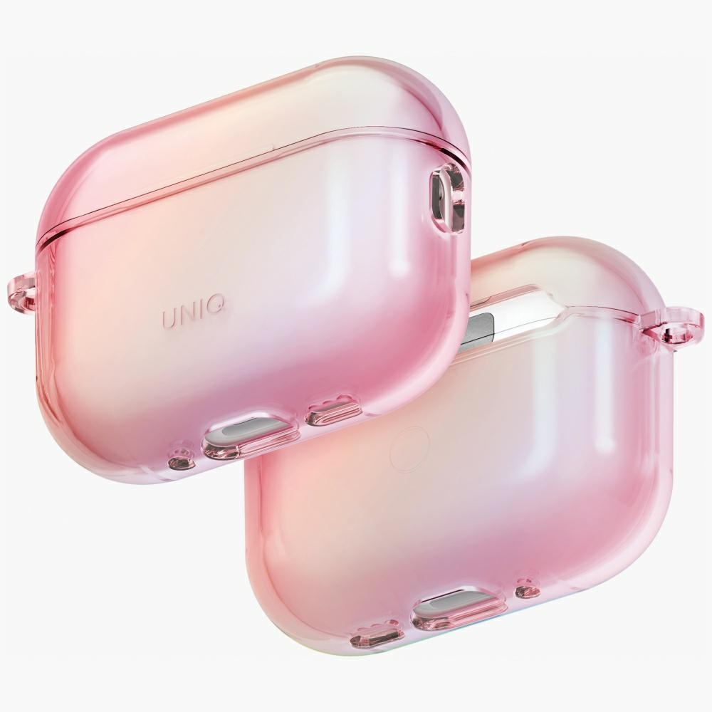 Uniq Iridescia Hang Ümbris jaoks AirPods Pro 3 - Läbipaistev roosa