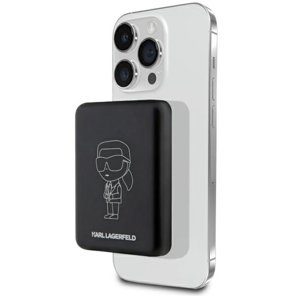Karl Lagerfeld Ikonik MagSafe 5W 3000mAh Inductive Akupank - must