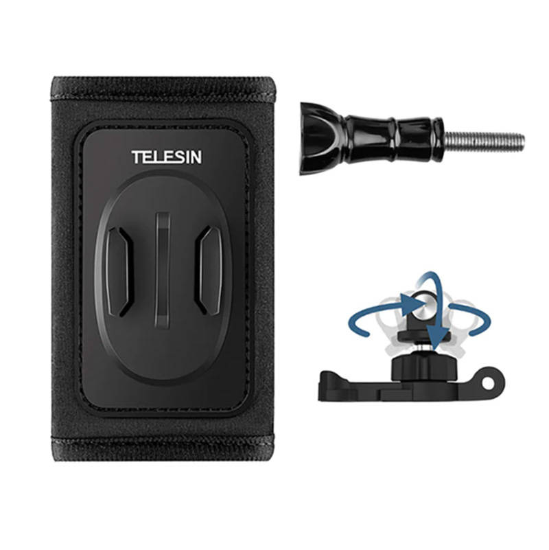 Telesin backpack strap mount with 360° J-hook mount jaoks GoPro/Osmo Action (GP-BPM-005)