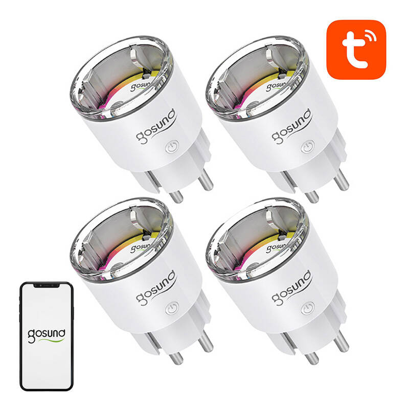Gosund EP2 WiFi nutikas socket, 4 pieces (four-pakk) 10A Tuya