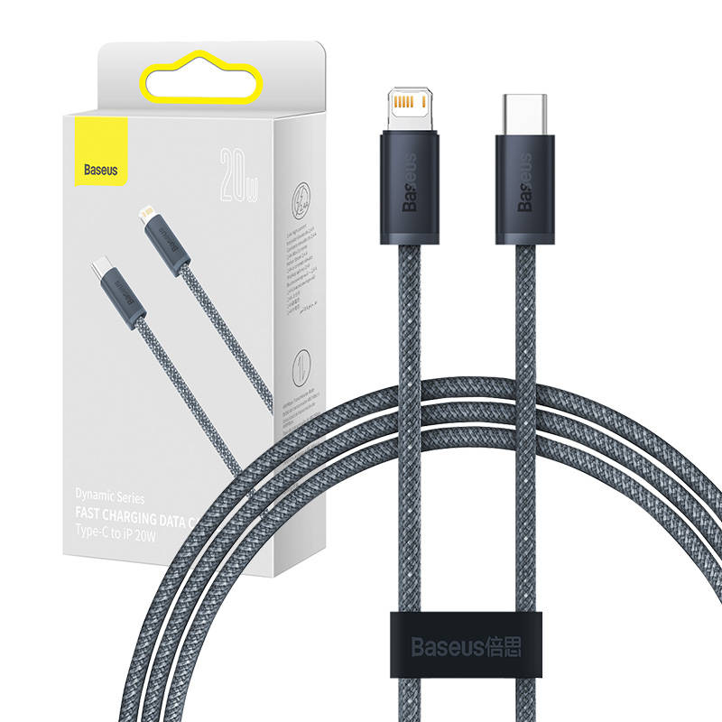 USB Cable Baseus "CALD000116" Grey "Type-C / Lightning" 200cm (up to 20W)