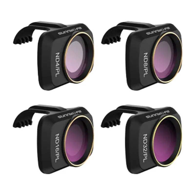 Komplekt of 4 filters ND-PL 4/8/16/32 Sunnylife jaoks DJI Mini 2 SE / Mini 2 (MM-FI9255)