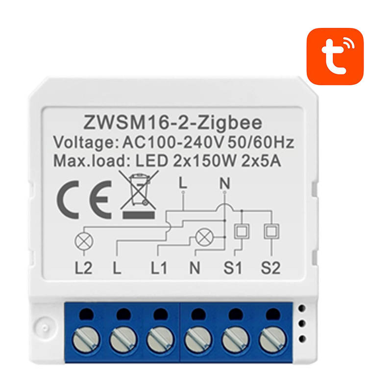 Nutikas Lüliti Module ZigBee Avatto ZWSM16-W2 TUYA