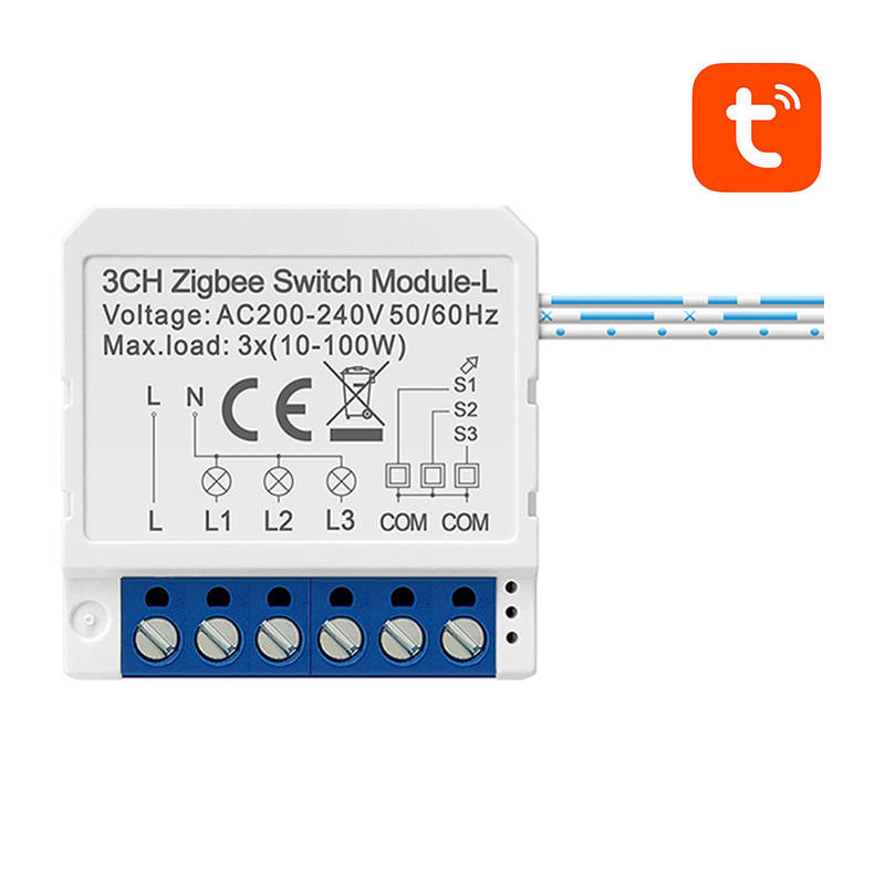 Nutikas Lüliti Module ZigBee Avatto LZWSM16-W3 No Neutral TUYA
