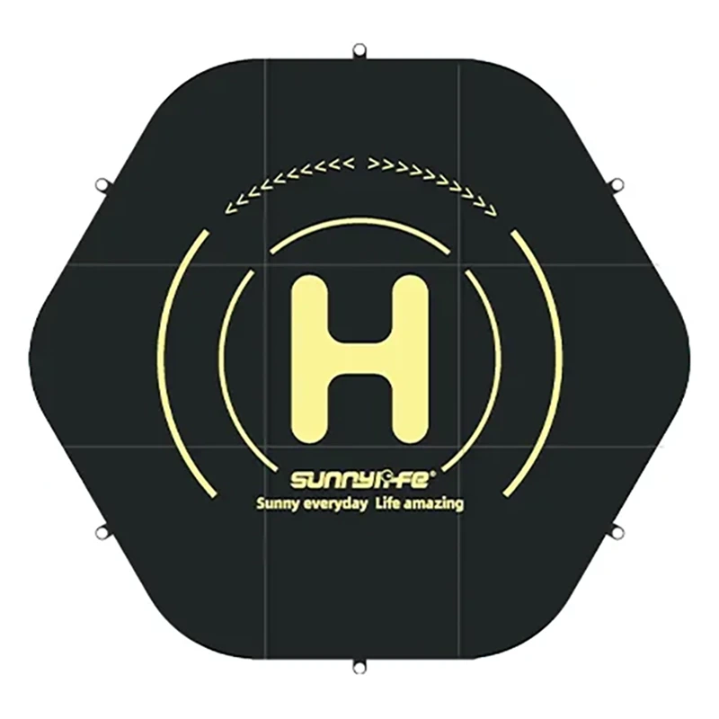 Maandumis pad jaoks drones Sunnylife 110cm hexagon - Topelt Sided (TJP10)