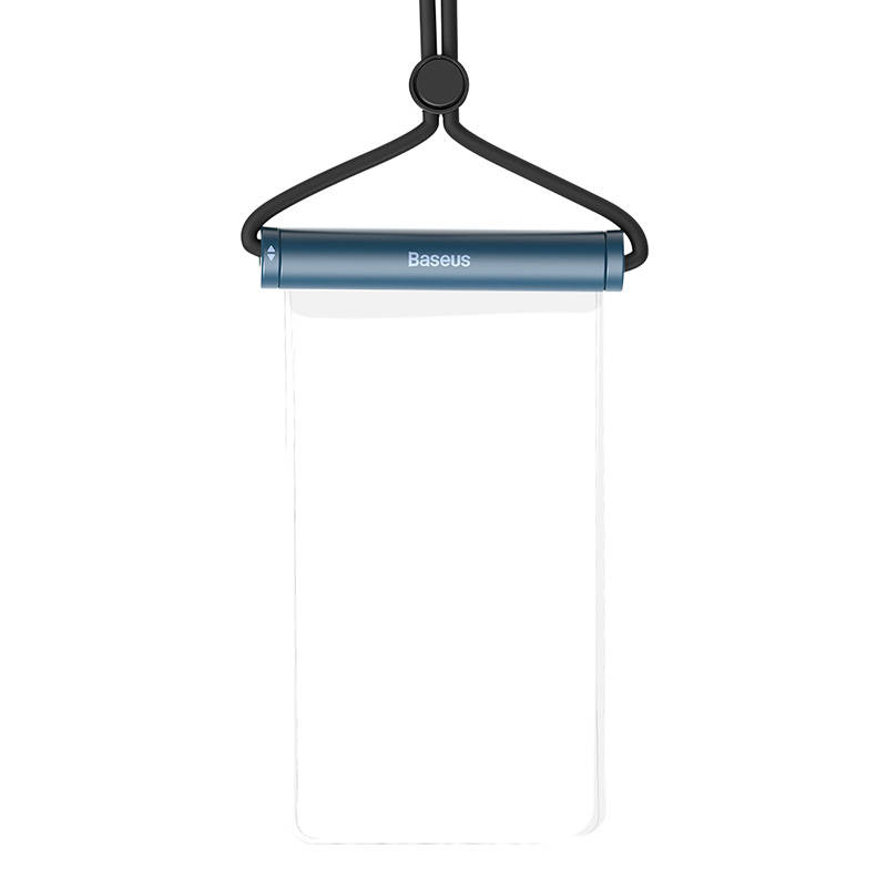 Waterproof phone ümbris Baseus AquaGlide with Cylindrical Slide Lock (sinine)