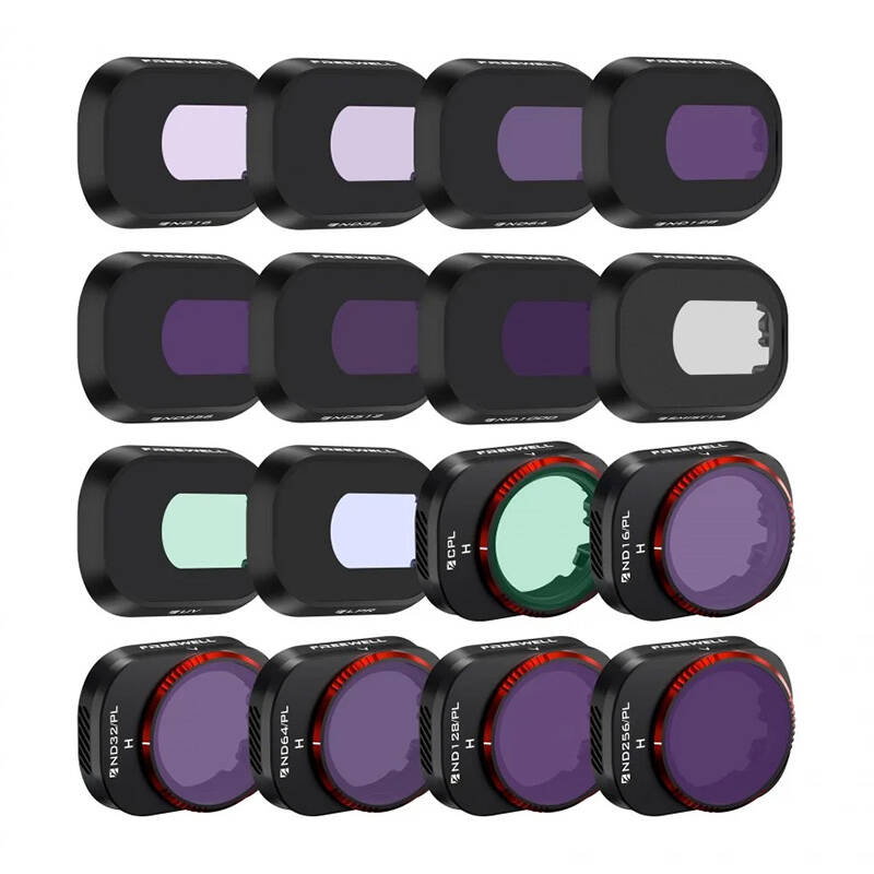 Set of 16 filters Freewell jaoks DJI Mini 4 Pro drone