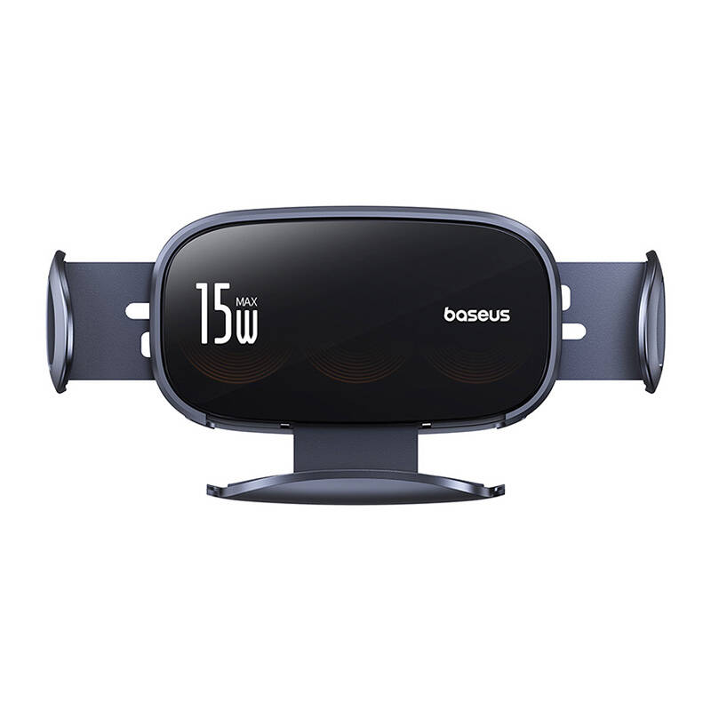 Car hoidja with inductive laadija Baseus LightChaser (must)