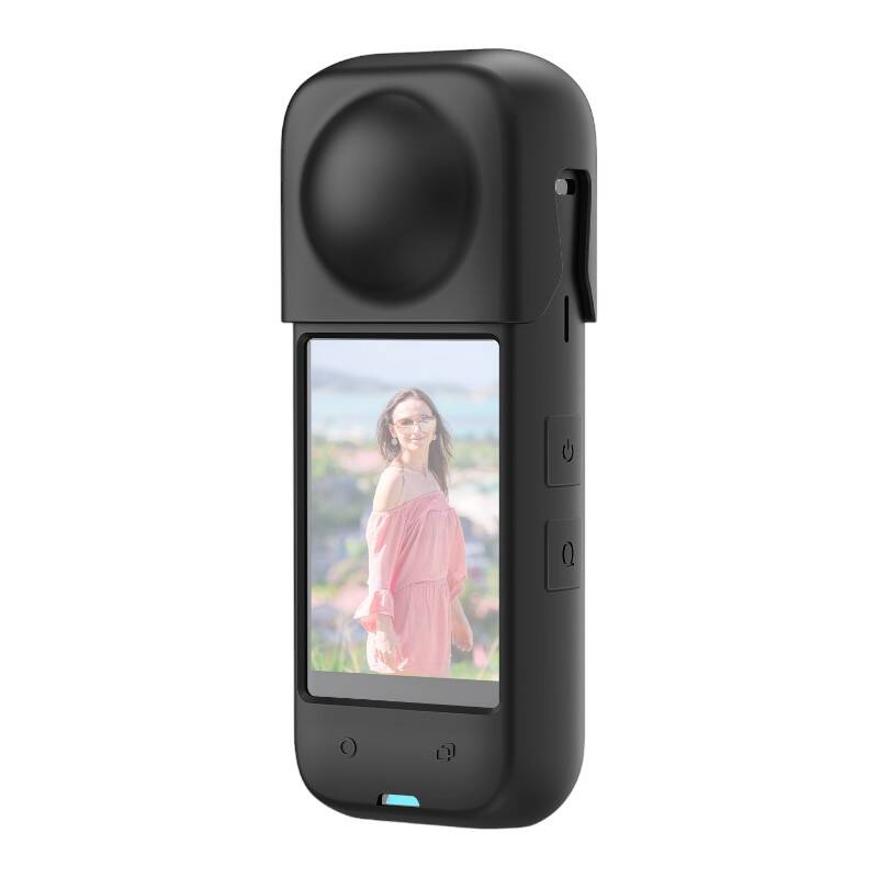 Silicone protective ümbris PULUZ jaoks Insta360 X4 (must)