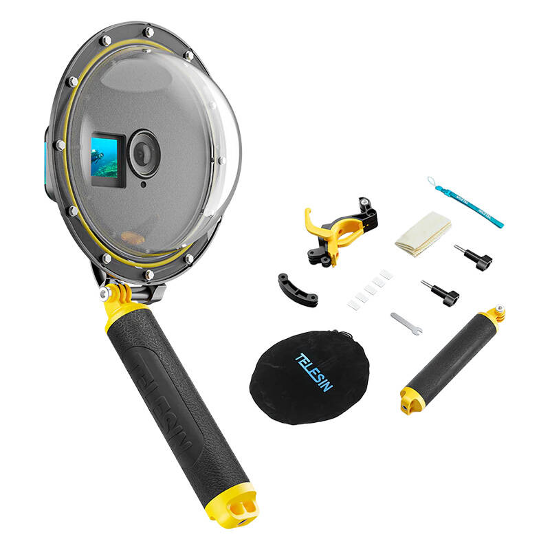 TELESIN underwater housing jaoks DJI Action 3 / 4 / 5